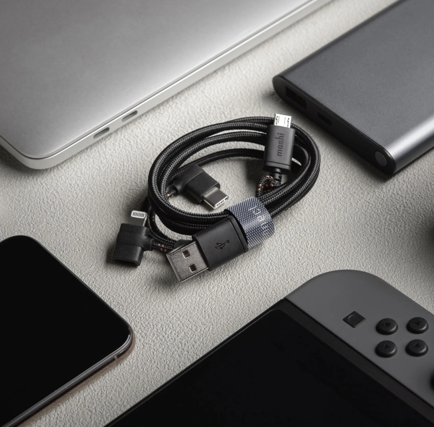 Moshi USB zu Lightning, Micro-USB & USB-C Kabel 1 m