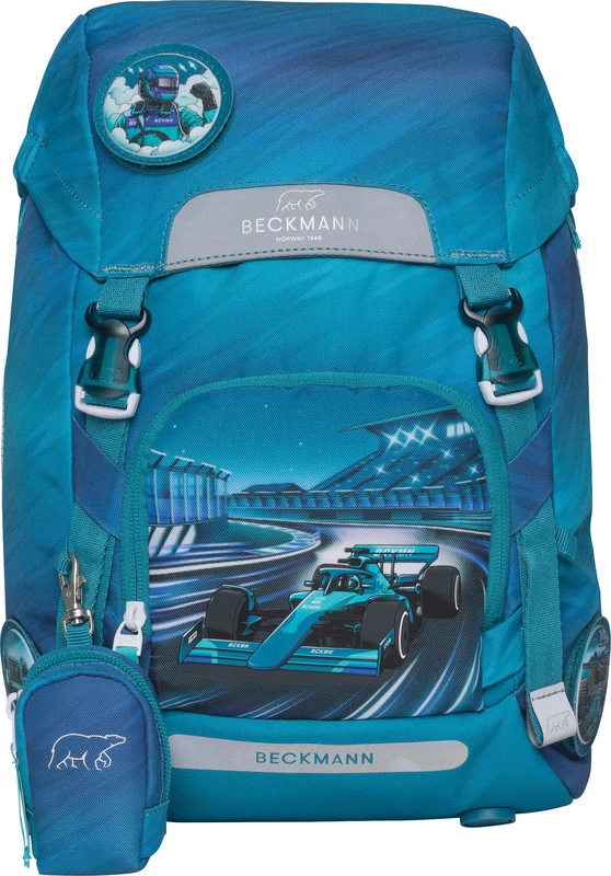 BECKMANN Schulrucksack Classic mit Wendetasche