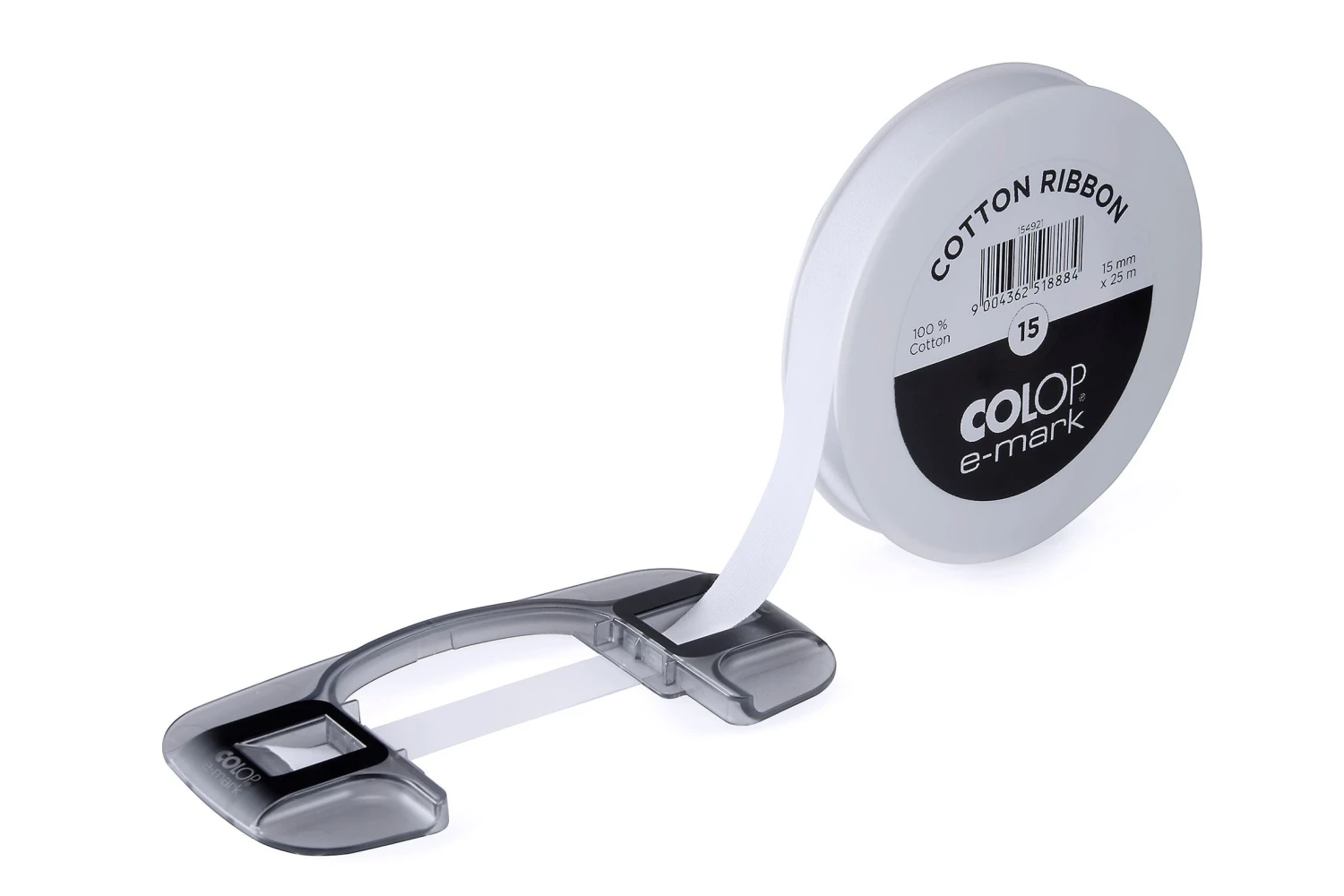 COLOP 154921 Baumwollband 15 mm x 25 m