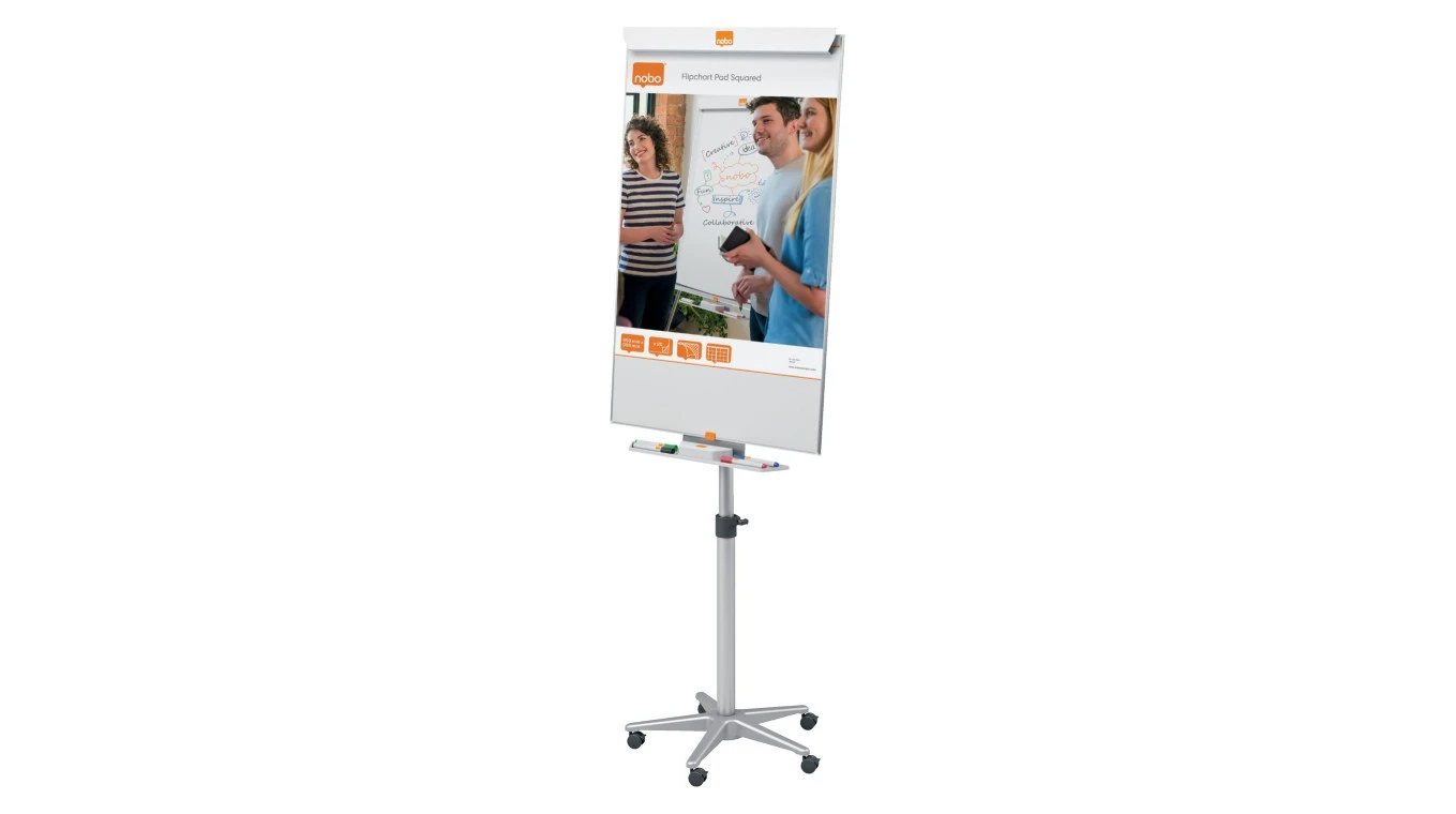 NOBO Impression Pro Stahl Flipchart mobil 70 x 100 cm