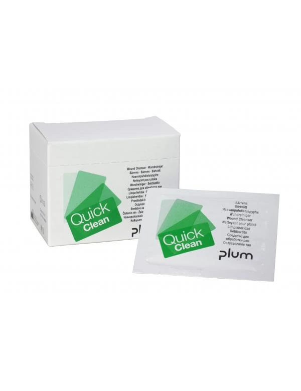 Plum QuickClean Wundreinigungstücher Spenderbox 20 Stk.