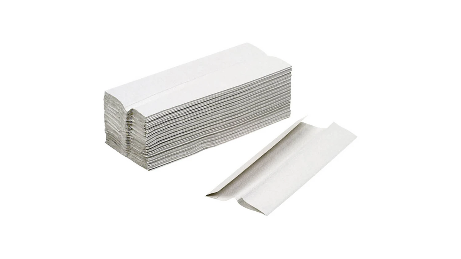 OECO-SWISS Papierhandtücher C-Falz, 1-lagig, weisslich