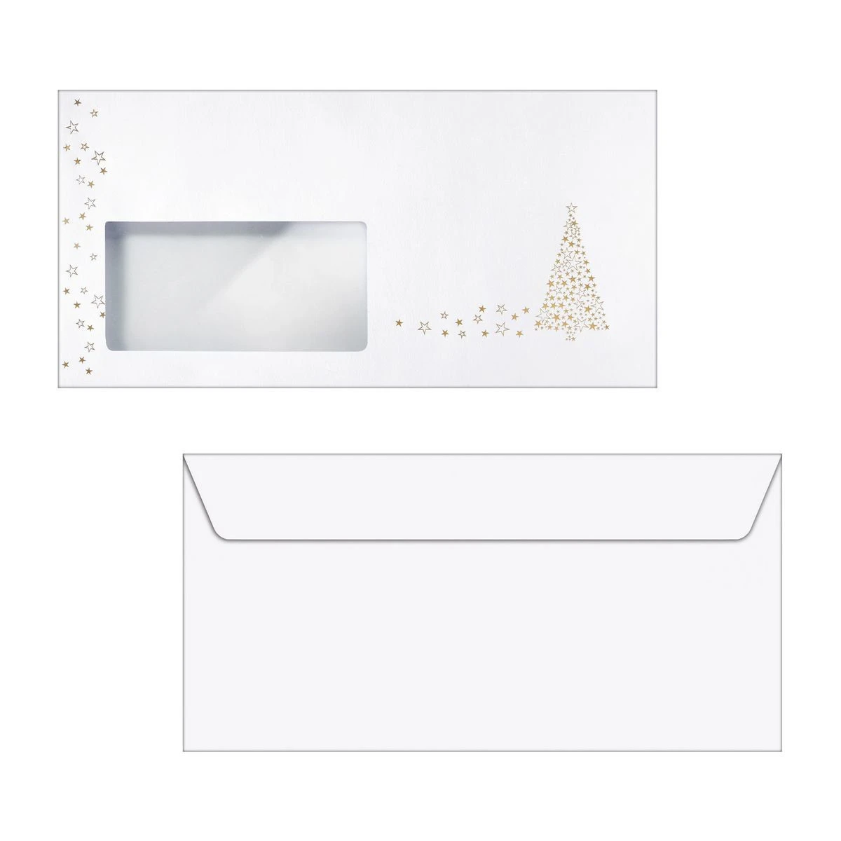 SIGEL DU084 Weihnachts-Umschlag Golden 22x11cm