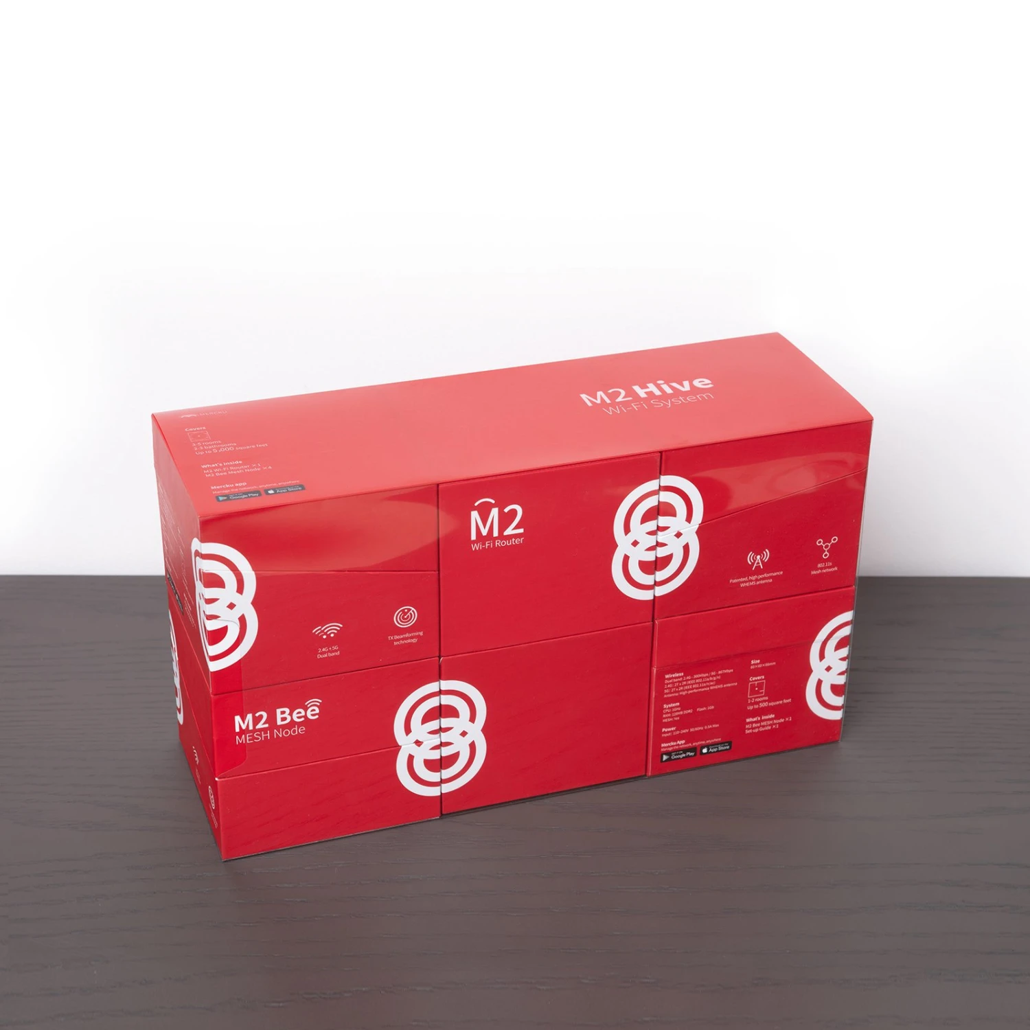 Mercku M2 Hive Router + 4x WLAN-Repeater Set