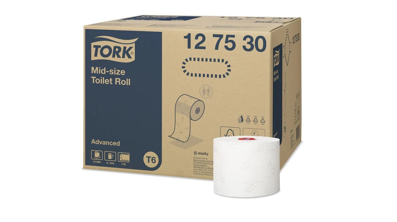 TORK WC-Papier Advanced Jumbo Midi 2-lagig, 27 Rollen
