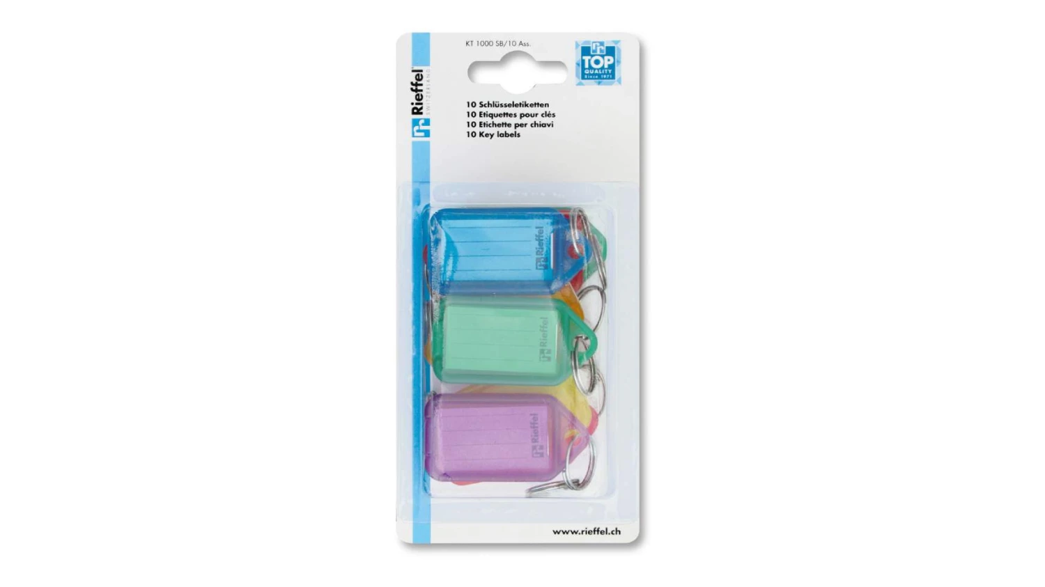 RIEFFEL Schlüsseletiketten 38x22mm