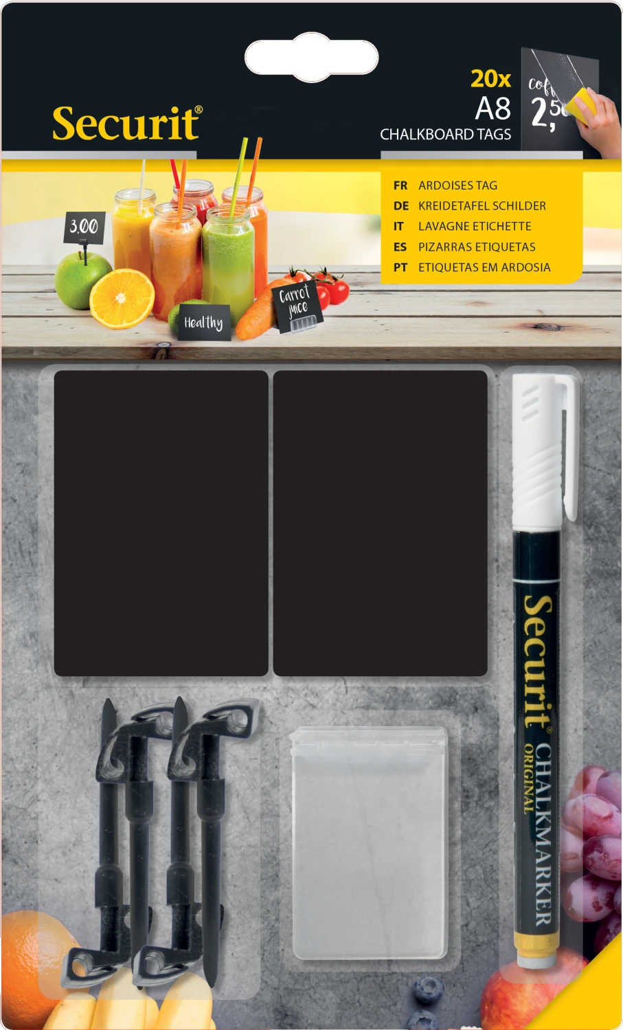 SECURIT Kreidetafel TAGs