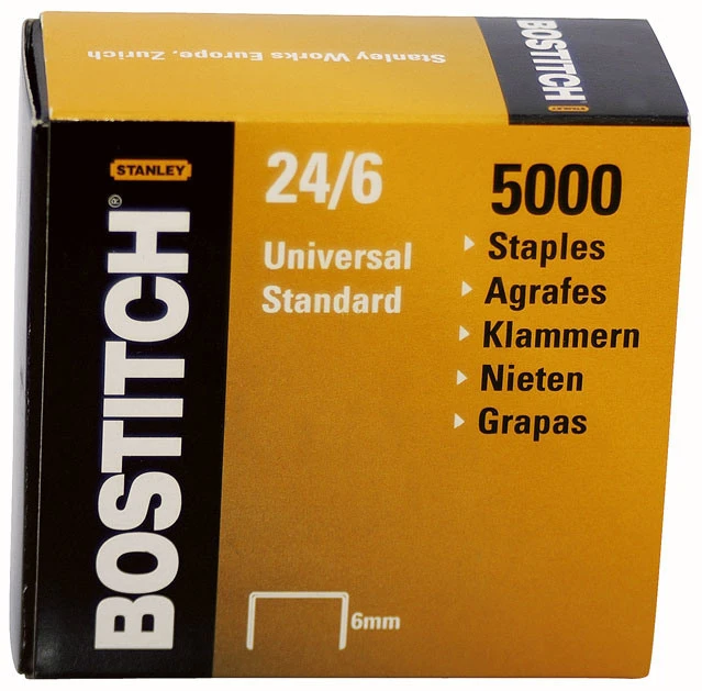 BOSTITCH Heftklammern 24/6 6mm - 5000 Stk.