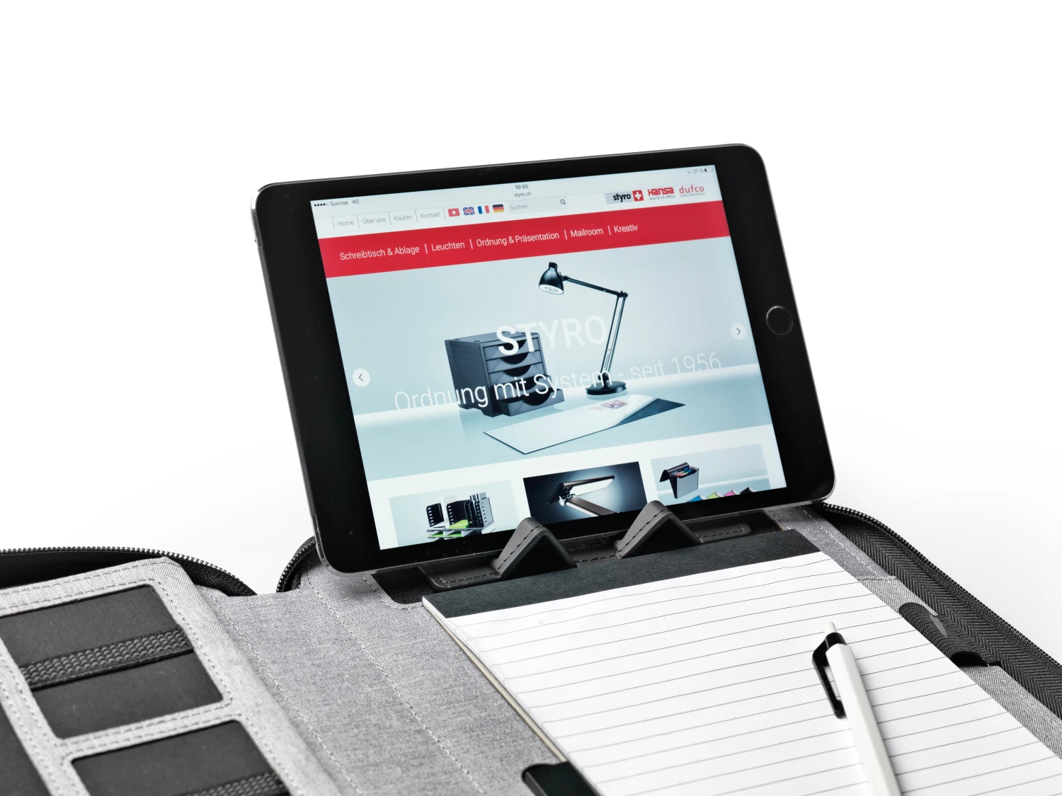 Dufco Konferenzmappe, A5 mit Powerbank 5000 mAh,