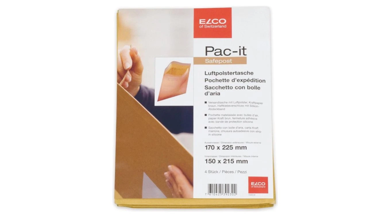 ELCO Luftpolstertasche 145 x 215mm, braun, 4 Stück