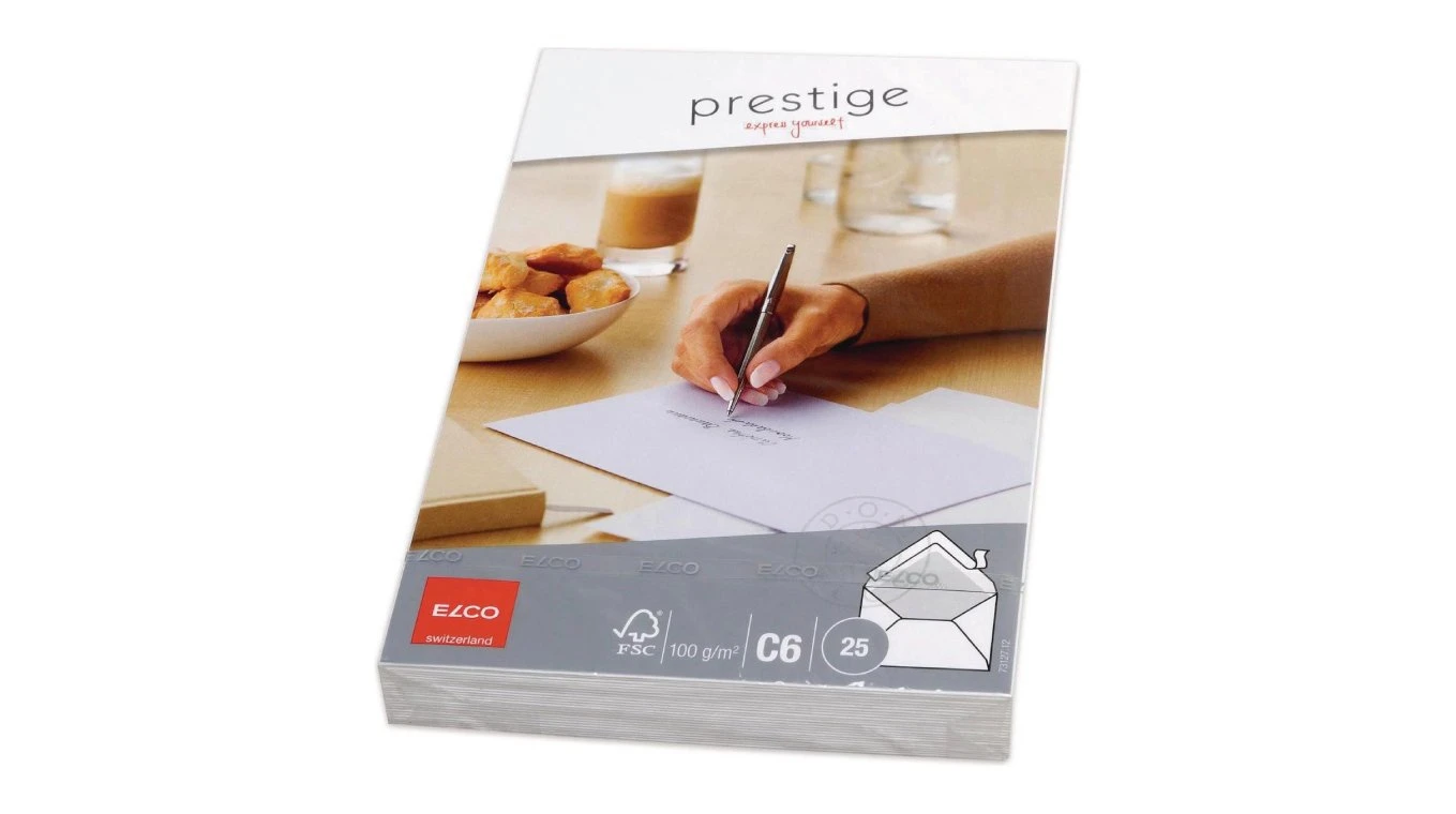 ELCO Couvert Prestige elegante C6, ohne Fenster, 25 Stk.