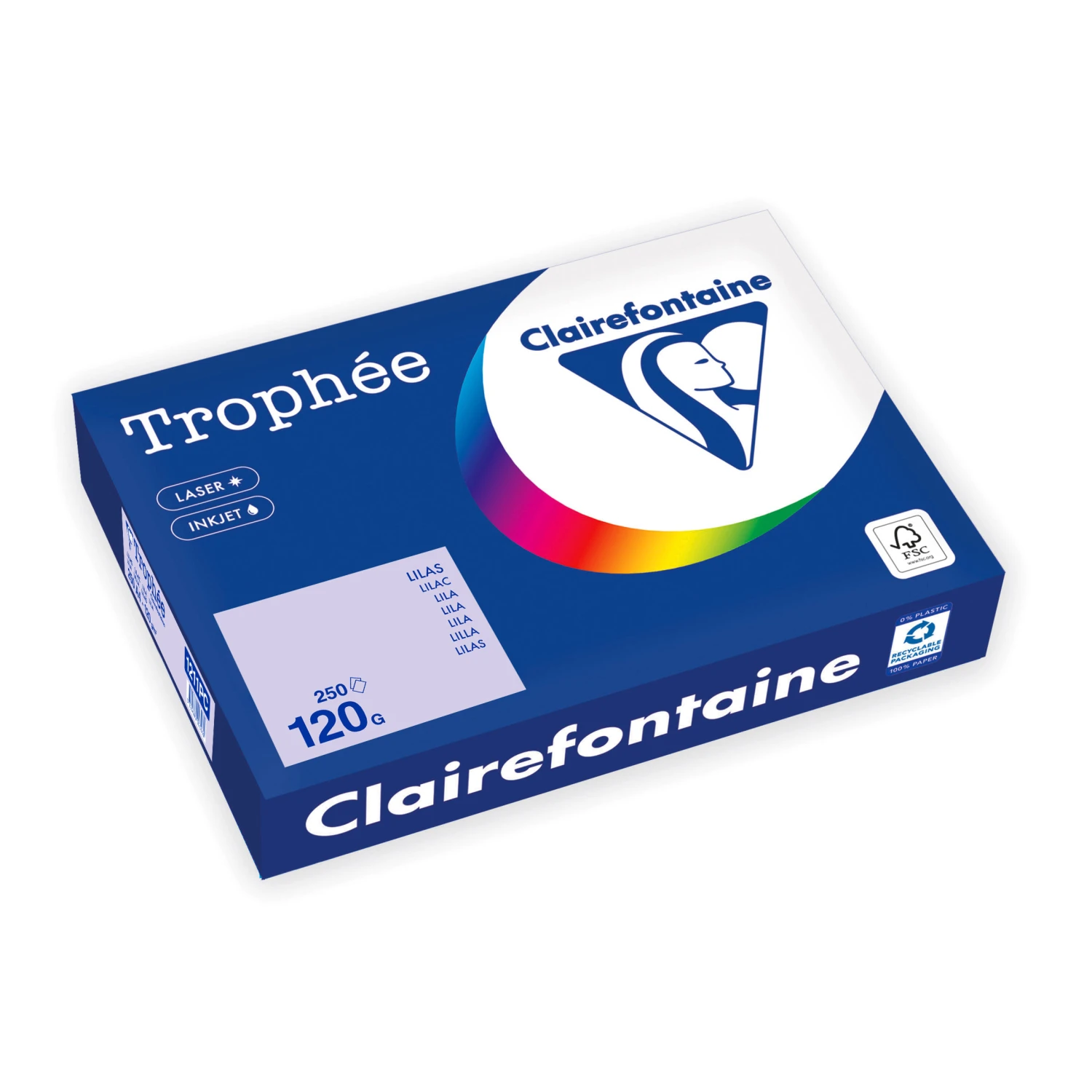 CLAIREFONTAINE Kopierpapier Trophée Pastell A4, 120 g/m², 250 Blatt