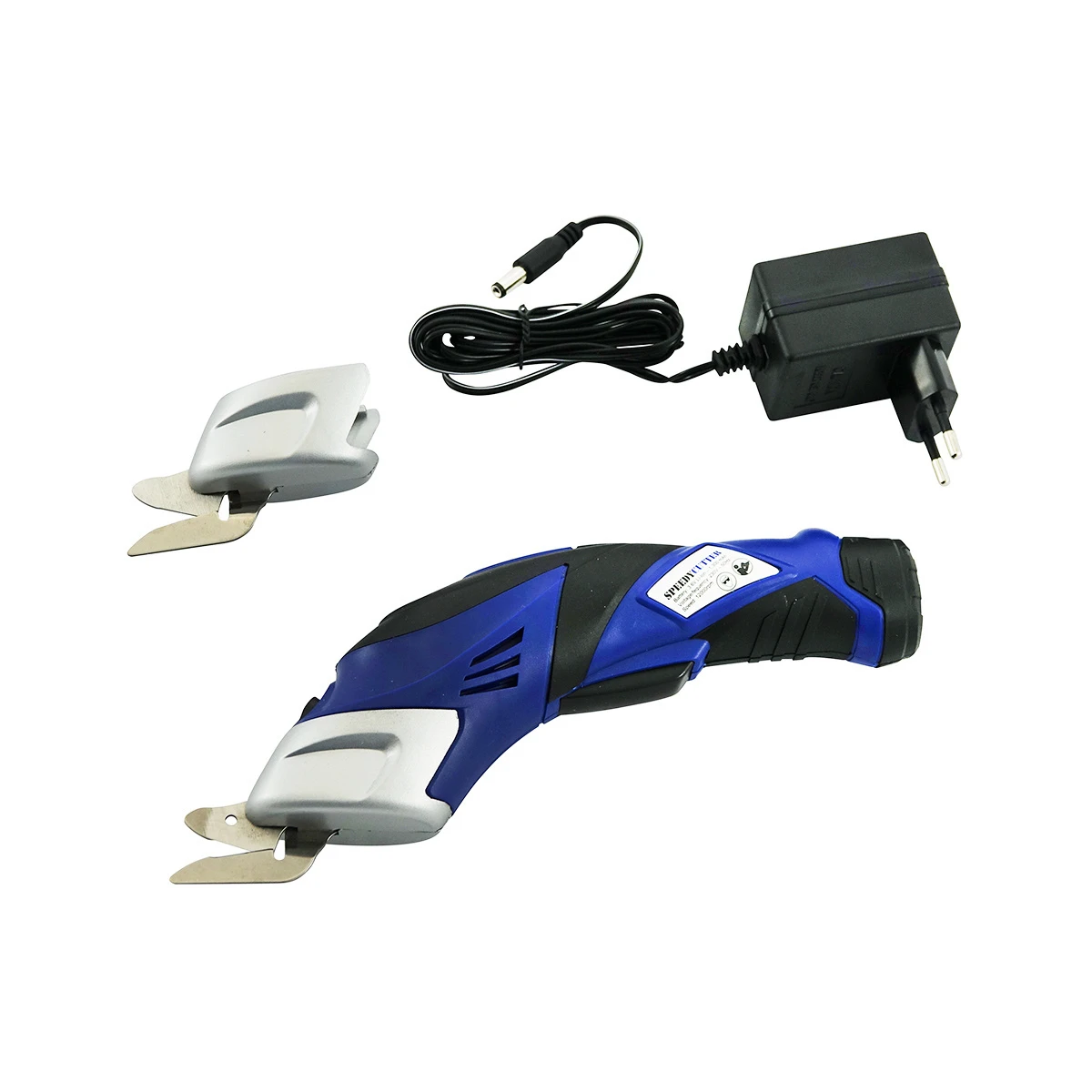 SpeedyCutter / elektrische Akku Schere schwarz/blau