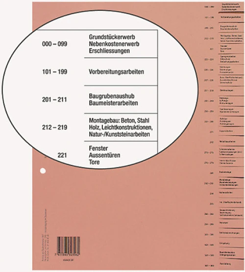 BIELLA Register "Bauabrechnung" 26-teilig