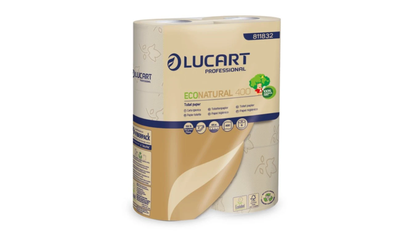 LUCART WC-Papier EcoNatural 2-lagig, 30 Rollen