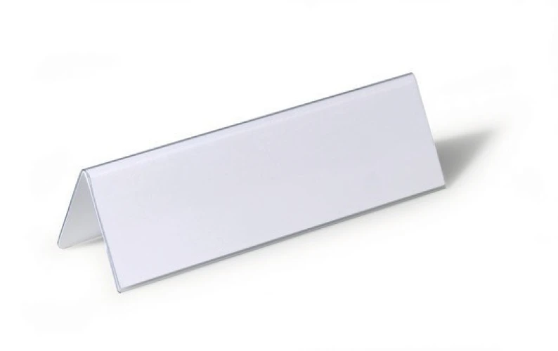 DURABLE Tischnamensschild 61 x 210 mm PVC, Dachform
