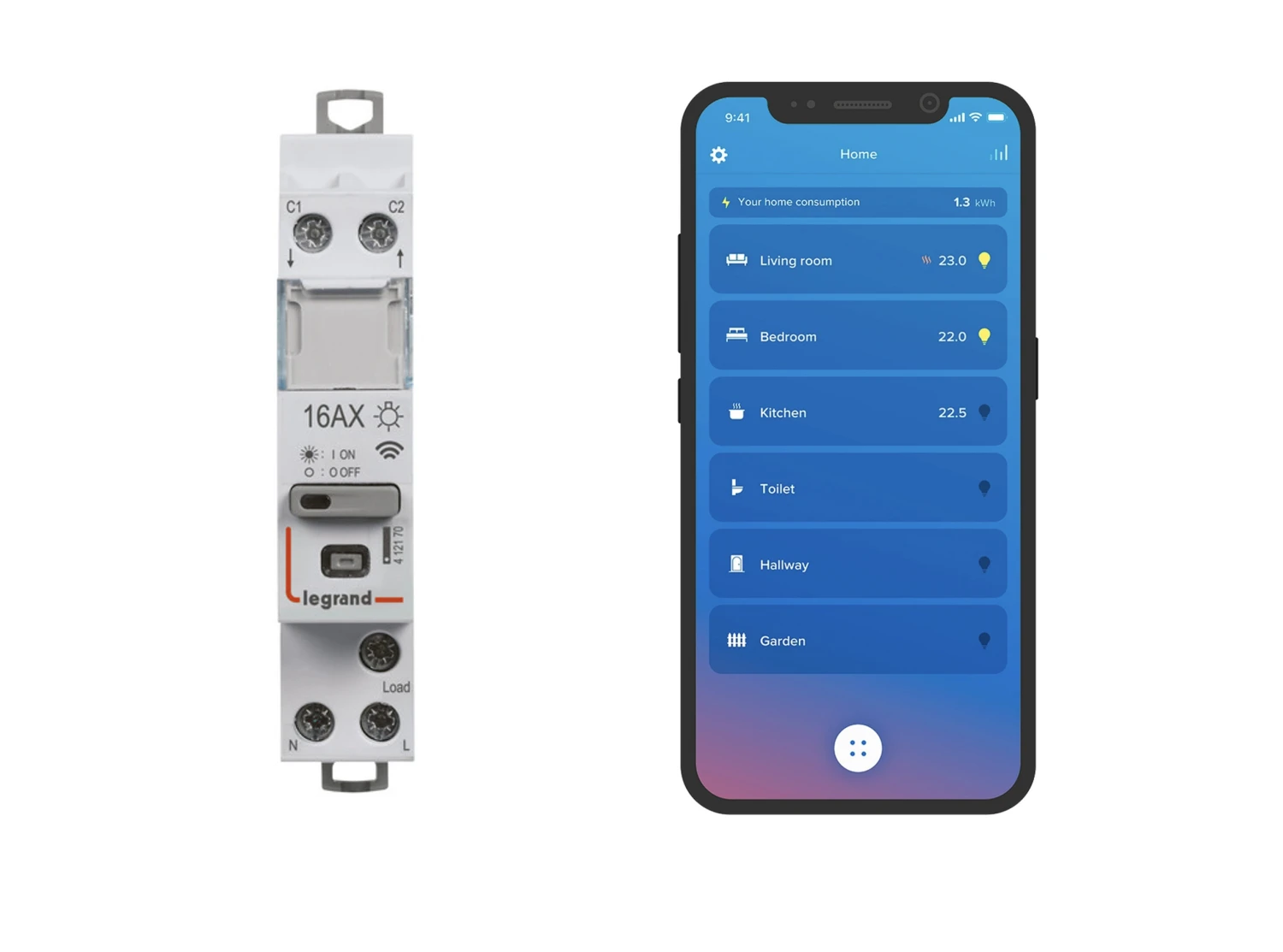 Legrand CX3 with Netatmo Smarter Schrittschalter 1P 16A