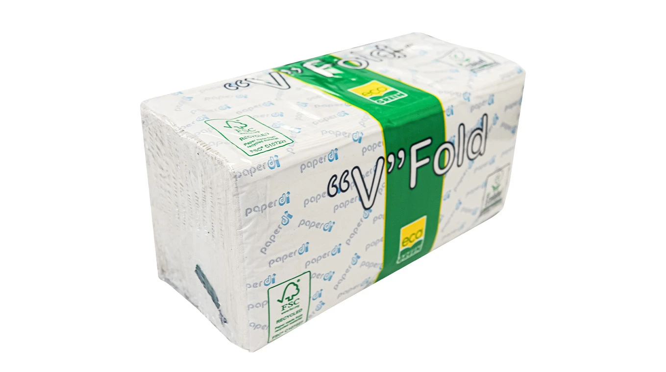 ECOGREEN Papierhandtücher V-Falz, 2-lagig, weiss