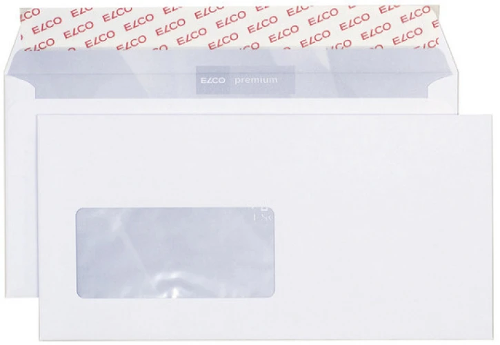 ELCO Briefumschläge Premium C5/6, Fenster links