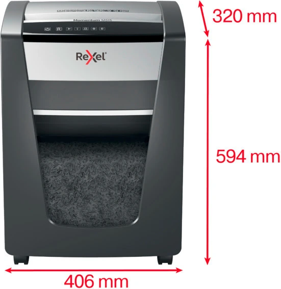 REXEL Aktenvernichter Momentum M515, P-5, 30lt