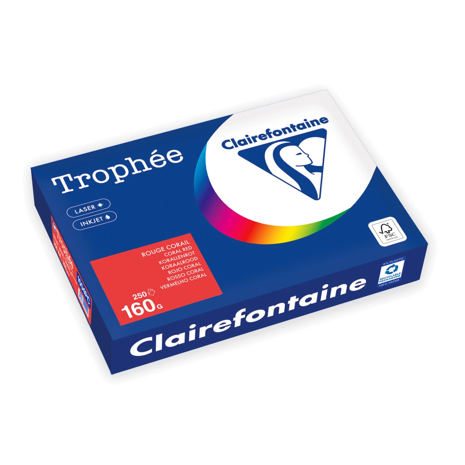 CLAIREFONTAINE Kopierpapier Trophée Intensiv A4, 160 g/m², 250 Blatt