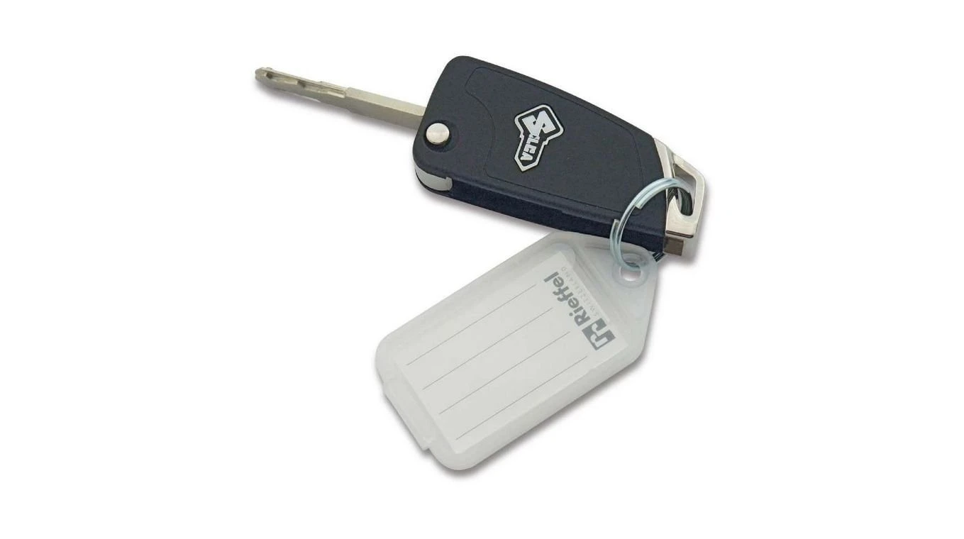RIEFFEL Schlüsselanhänger 38 x 22 mm - 100 Stück