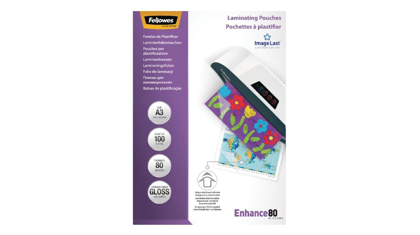 FELLOWES Enhance 80 Laminierfolien A3, 80my