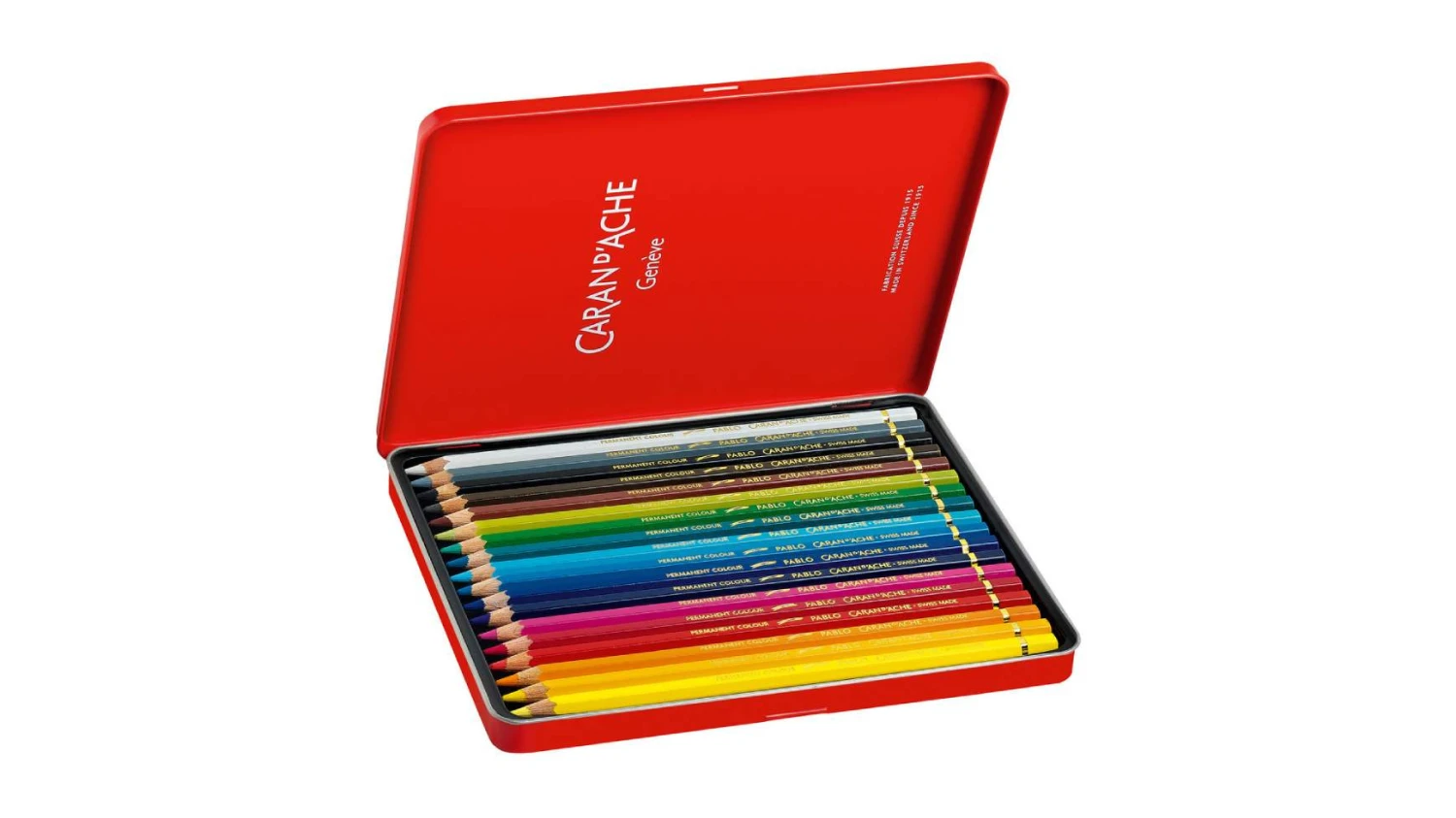 CARAN D'ACHE Farbstifte Pablo 18 Farben