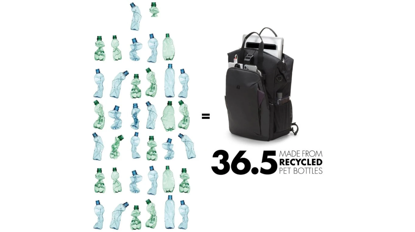 DICOTA Backpack Eco Dual GO 15.6"