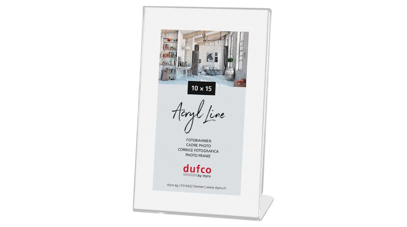 DUFCO "Acryl Line" Bilderrahmen Kunststoff 10 x 15 cm