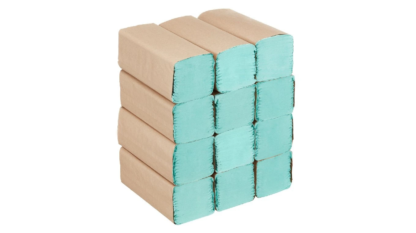 KIMBERLY-CLARK Papierhandtücher Hostess Natura Z-Falz, 1-lagig, grün