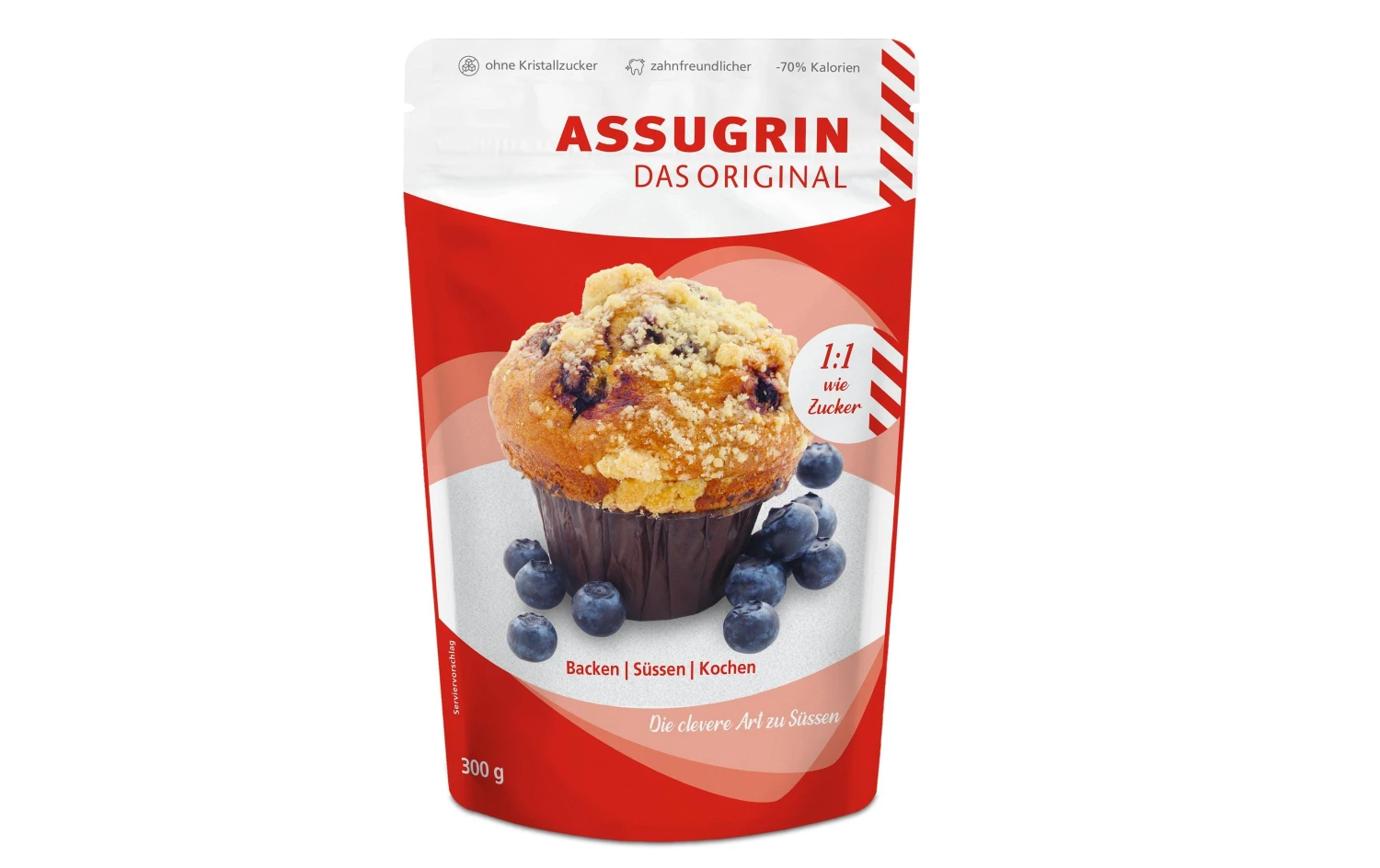 ASSUGRIN Das Original Zuckerersatz Erythritol Beutel 300 g