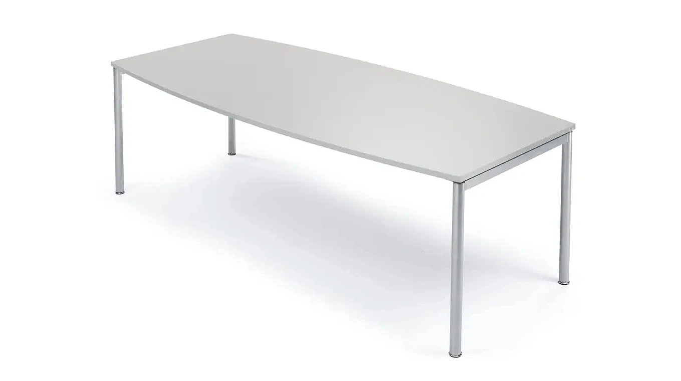 Konferenztisch MODUL Bootsform, 180 x 80/100 x 74.5 cm