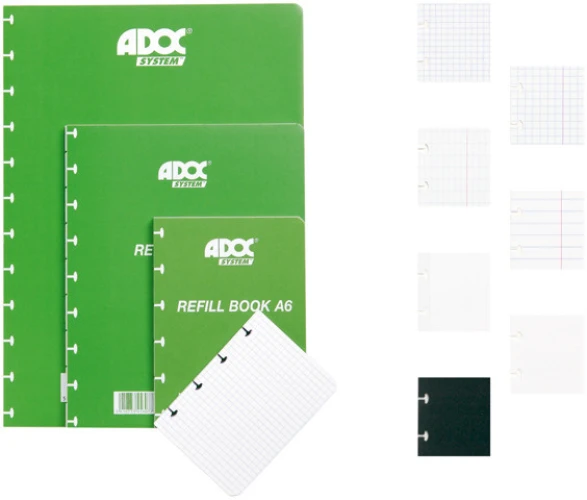 ADOC Notizheft Pap-Ex-Ersatzblätter A4 - kariert, 72 Stk.