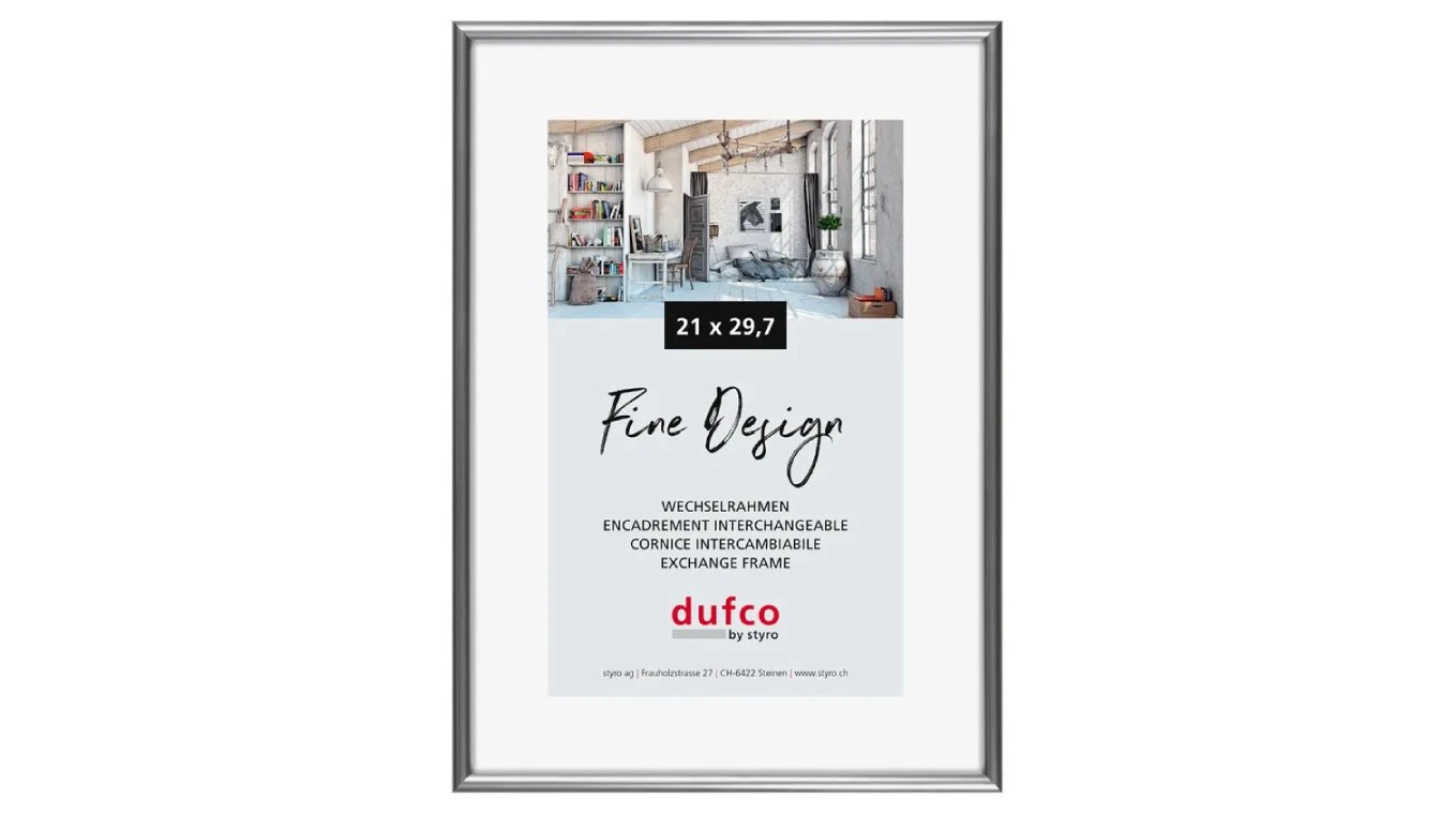 DUFCO "Fine Design" Bilderrahmen Kunststoff 21 x 29.7 cm