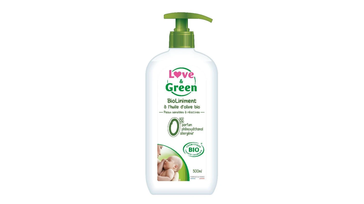 LOVE & GREEN Bioliniment mit Olivenöl 500 ml