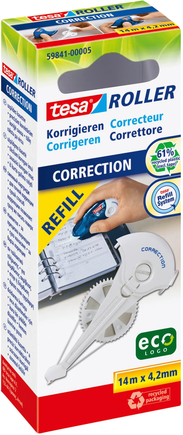 TESA Korrekturroller Refill 4.2 mm x 14 m