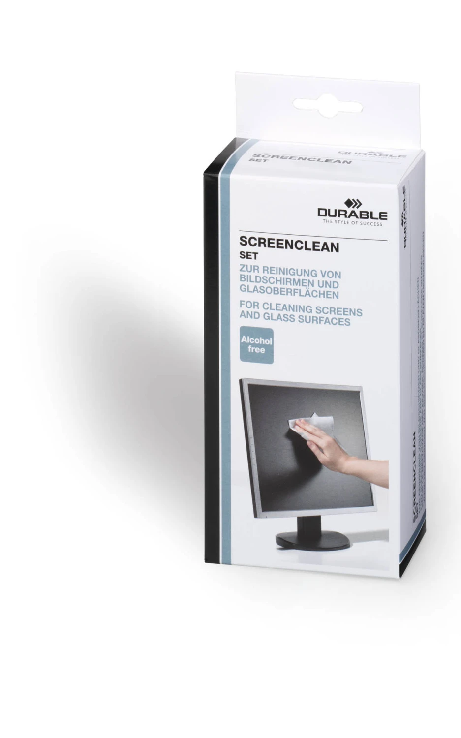 DURABLE Reinigungsset Screenclean, 20 Vliestücher
