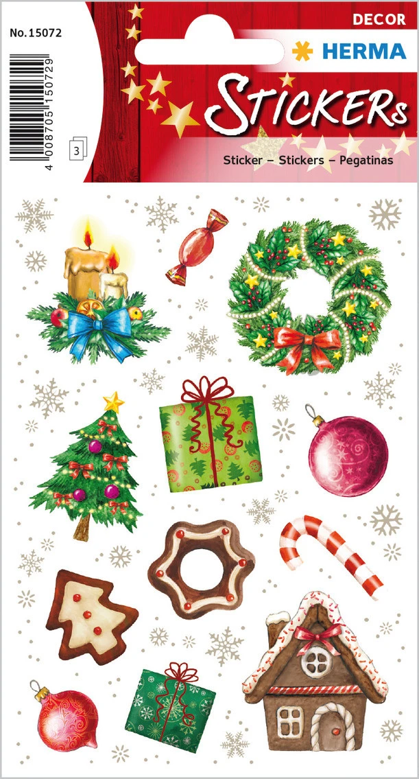 HERMA Sticker Weihnachten - 36 Stk.