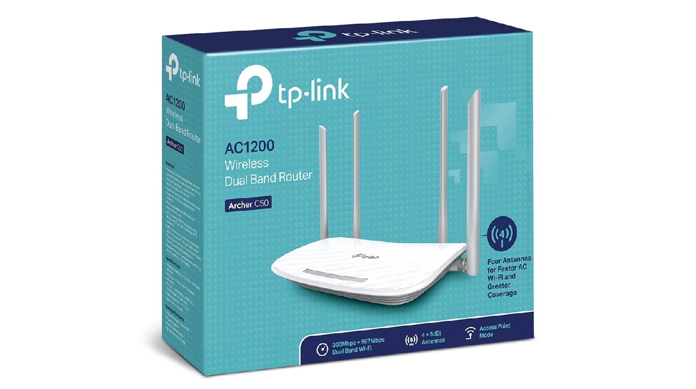 TP-LINK Archer C50 DualBand Router AC1200