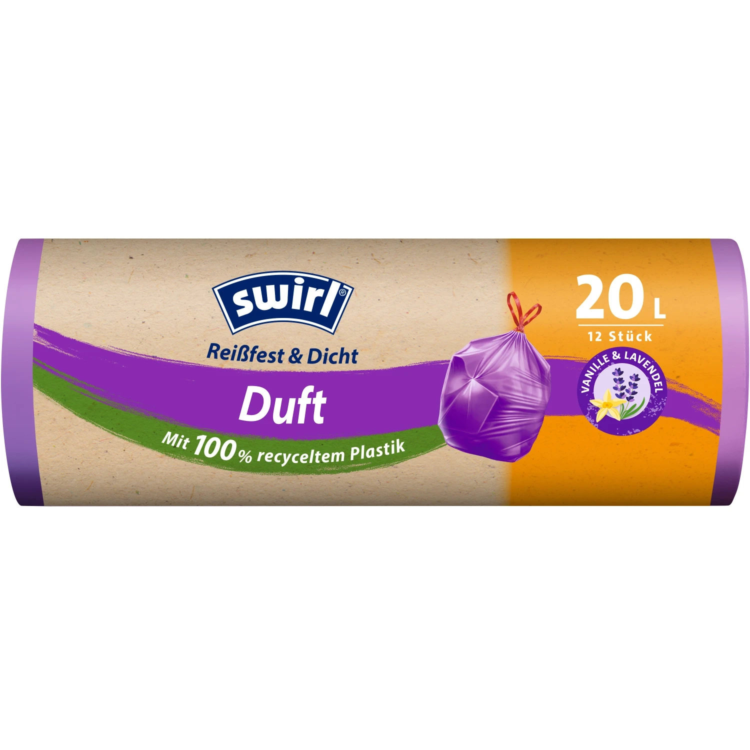 SWIRL Duft-Müllbeutel 20 L, 12 Stück