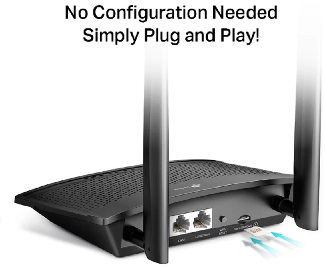 TP-LINK TL-MR100 300 Mbps Wireless N 4G LTE Router
