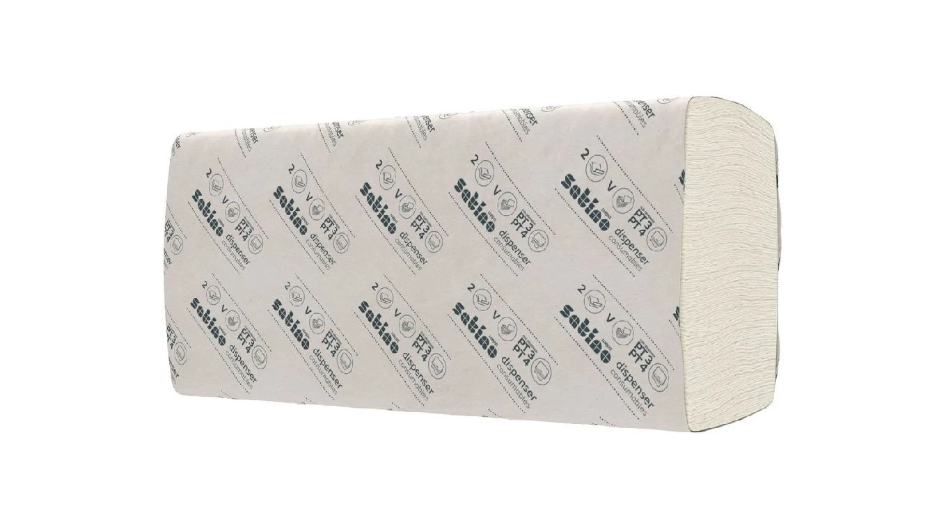 SATINO Papierhandtücher Prestige V-Falz, 2-lagig, weiss