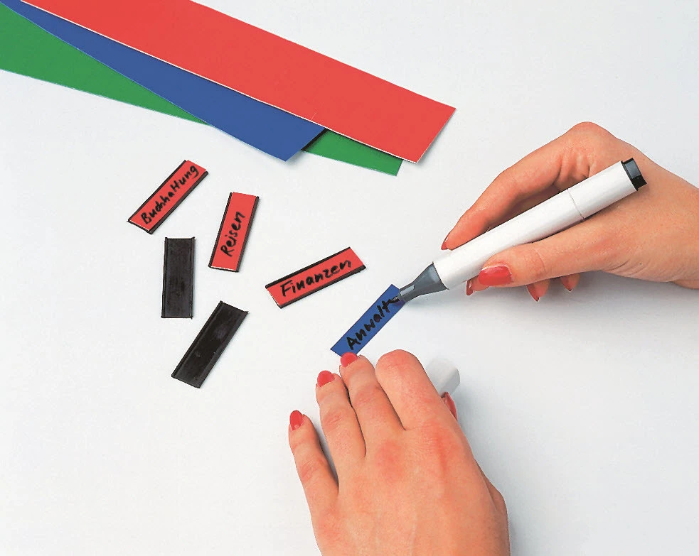 MAGNETOPLAN Ferrocard Etiketten, 60 x 15 mm, 115 Stück