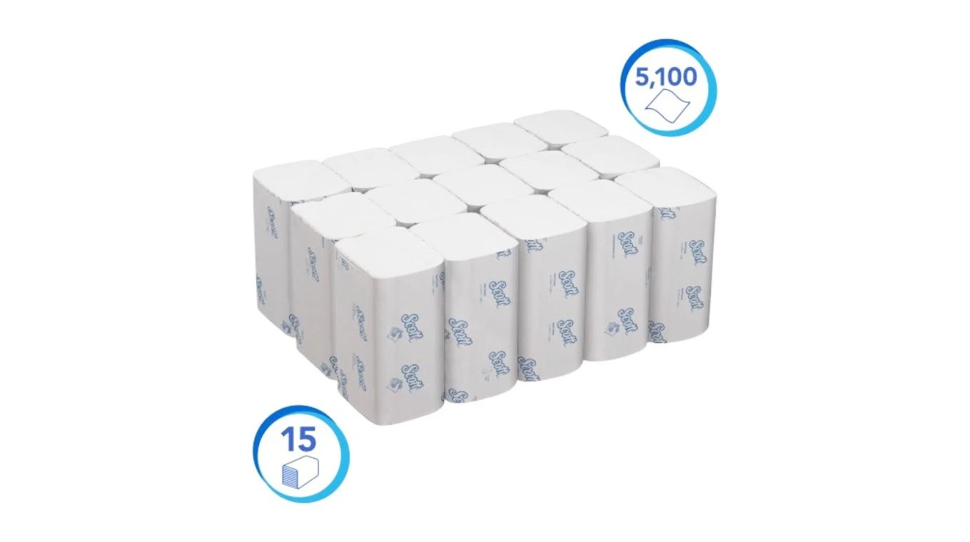 SCOTT Papierhandtücher Professional V-Falz, 1-lagig, weiss