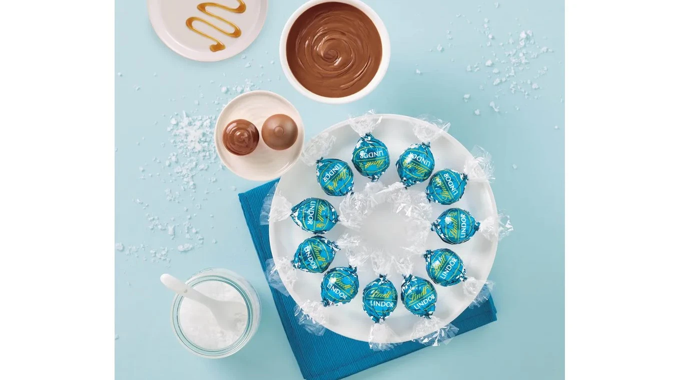 LINDT Lindor Kugeln Saltet Caramel 1000g