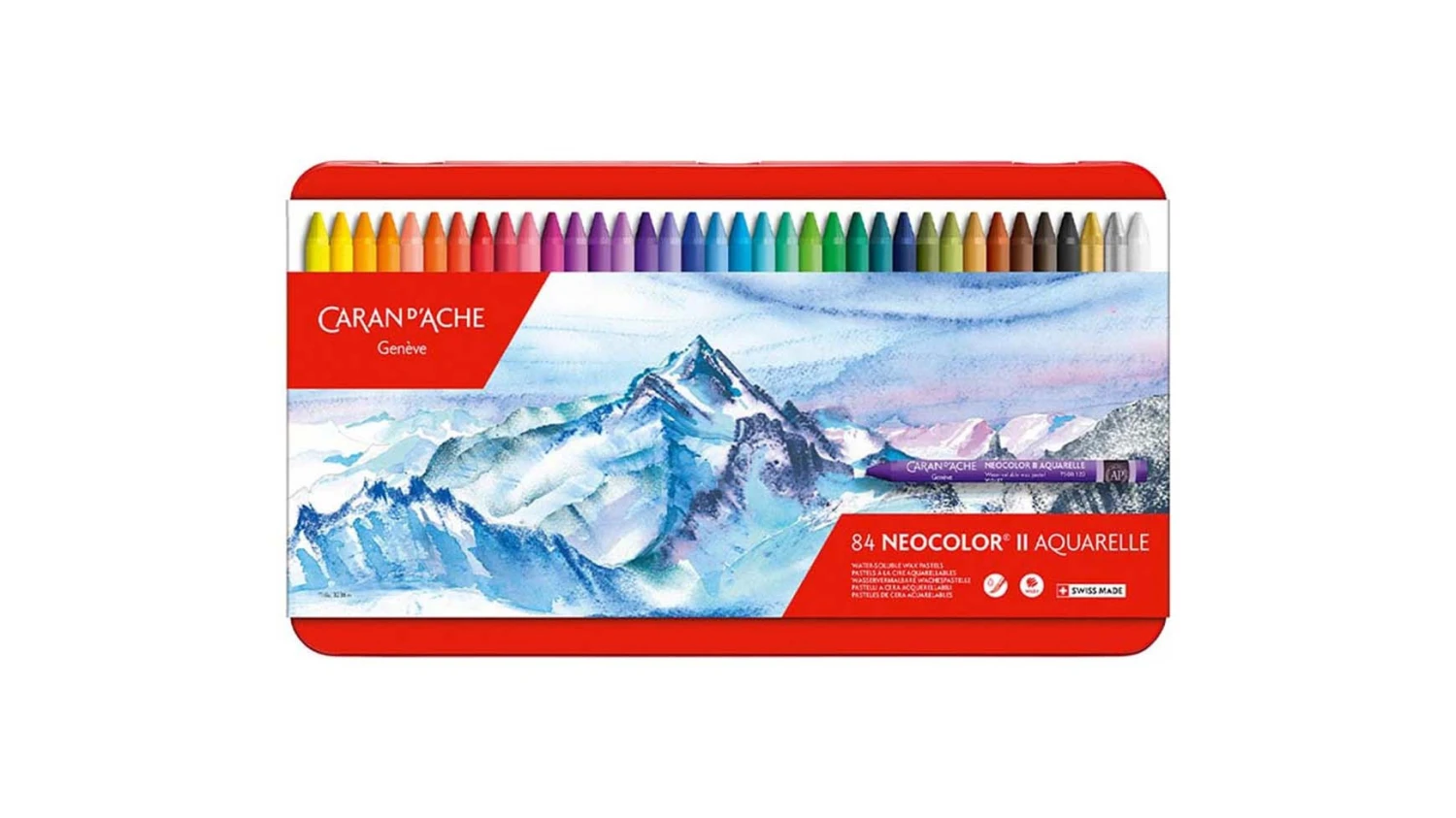 CARAN D'ACHE Wachsmalkreide Neocolor II - 84 Stück