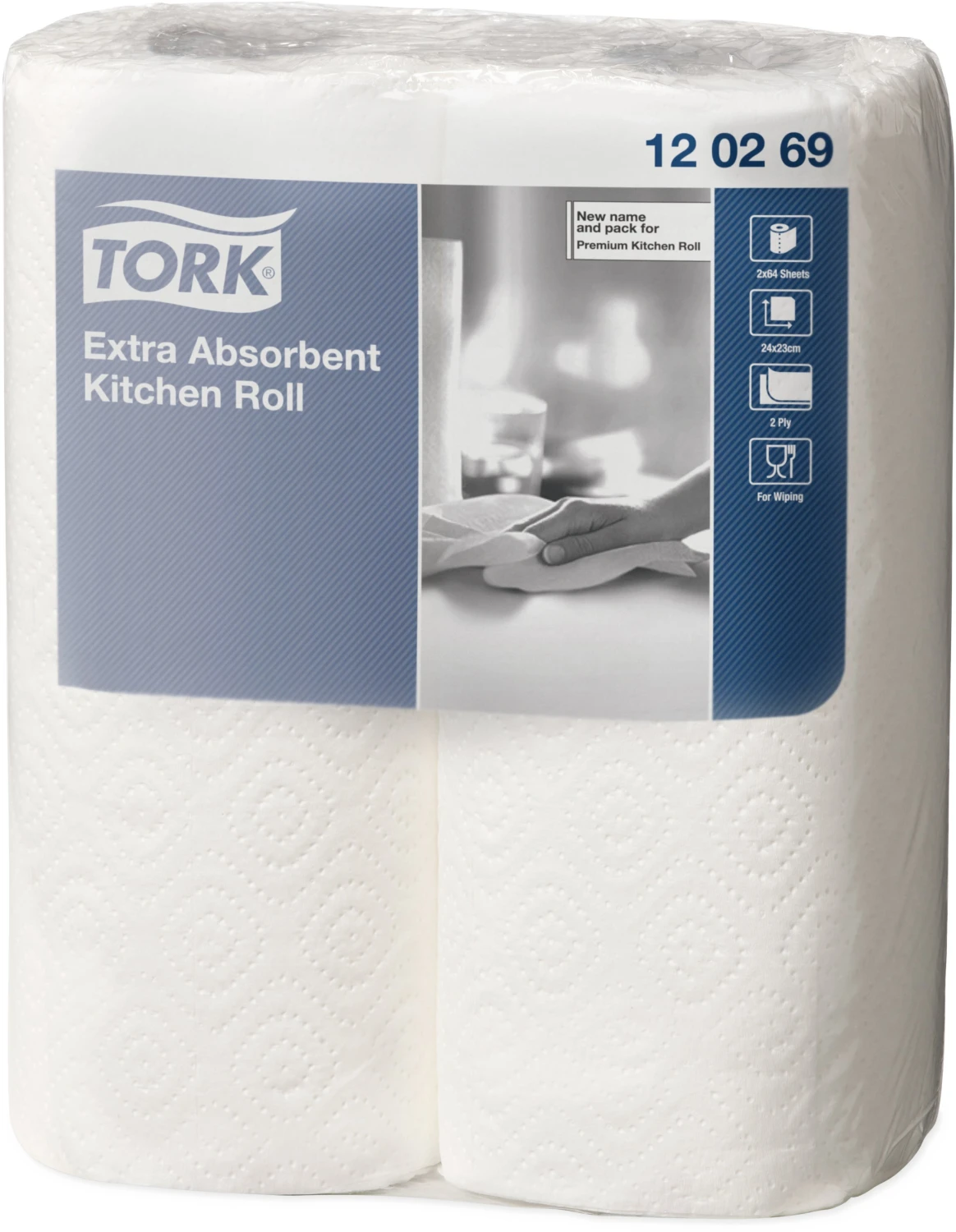 TORK Haushaltsrollen 2-lagig, 2 Rollen