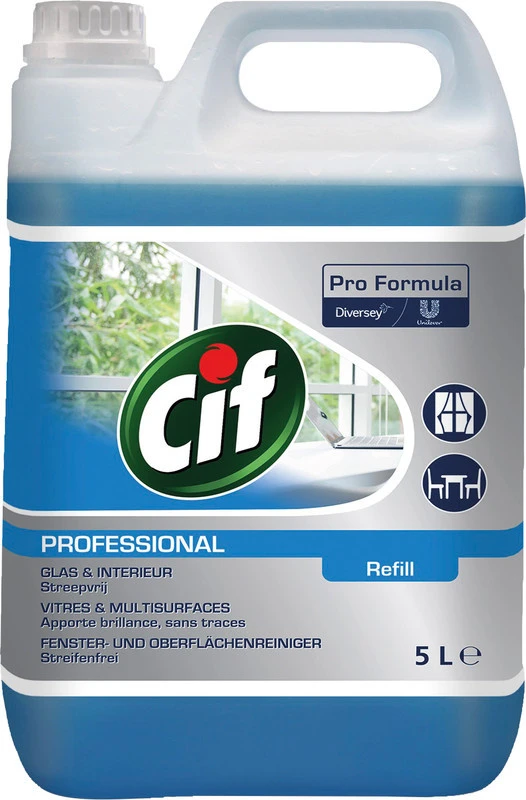 CIF Glas- & Universalreiniger Professional Glass & Multi Surface 5 L