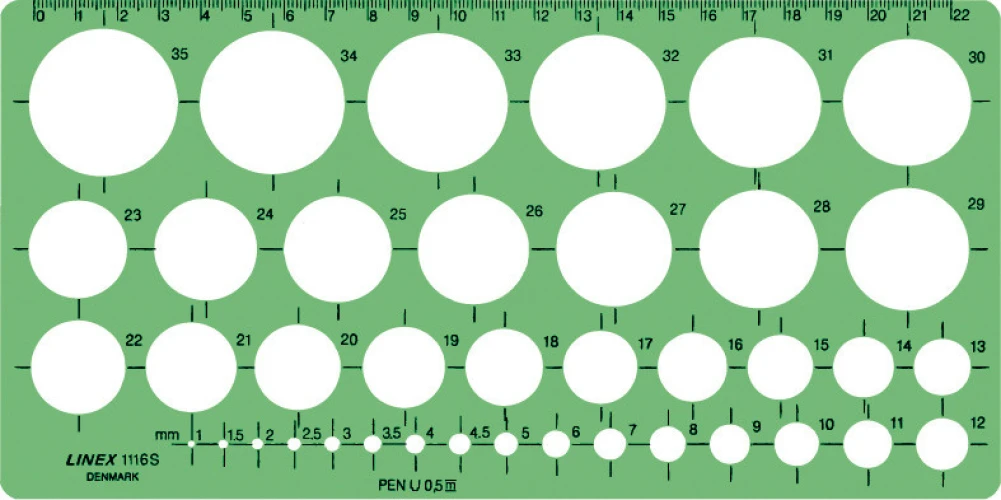 LINEX Kreisschablone